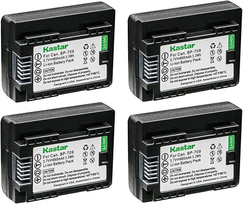 Kastar Batería BP-709 de repuesto para Canon LEGRIA HF M88 HFM88, LEGRIA HF M306 HFM306, LEGRIA HF M406 HFM406, LEGRIA HF M506 HFM506, LEGRIA HF