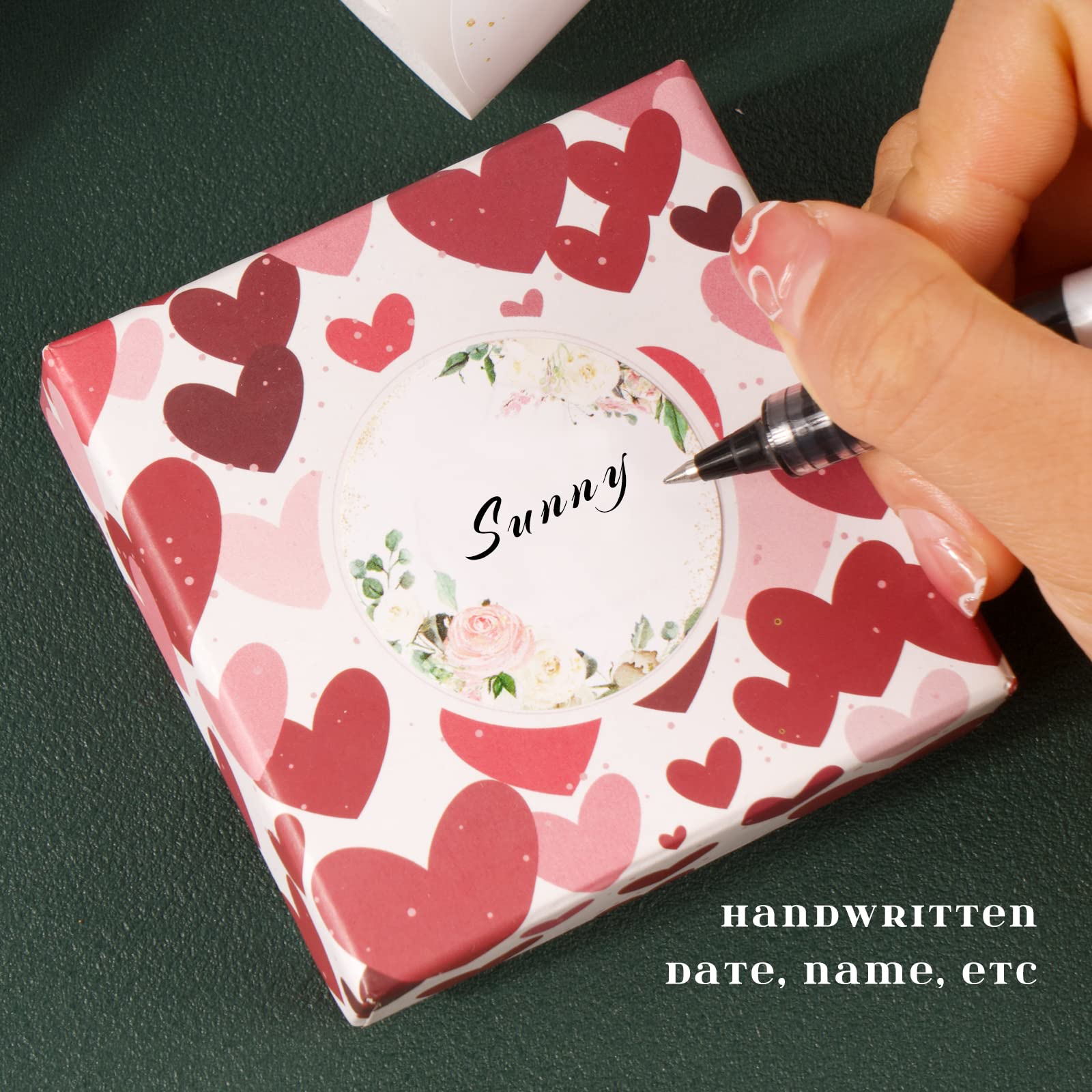 500 Etichette Adesive Fiori Rotonde 4cm - Per Matrimoni, Compleanni, DIY - Foto 9