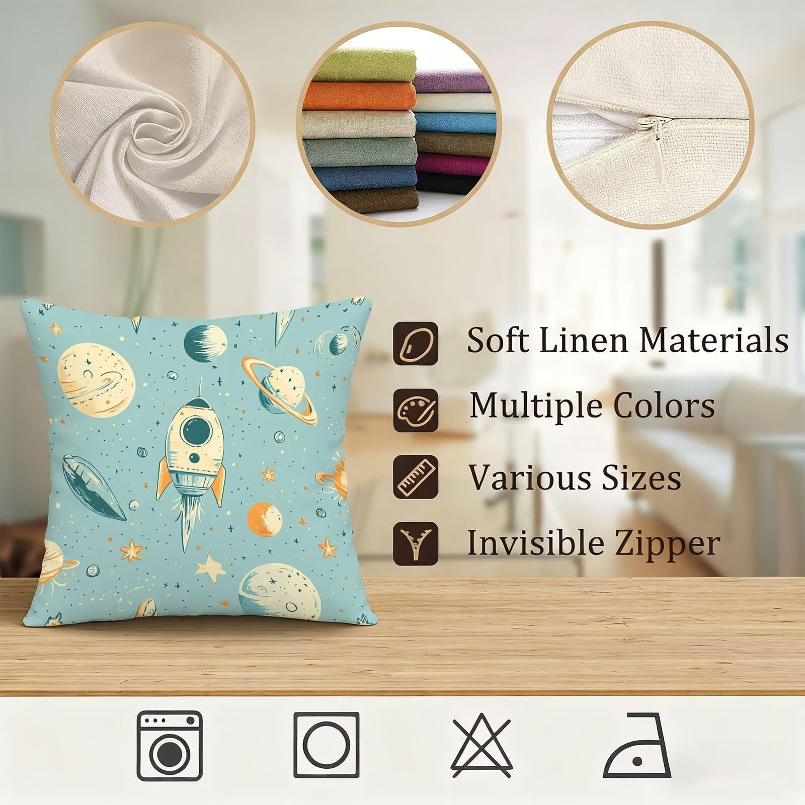 Bleu Housse Coussin 60x60 Vert Sauge Taie Oreiller 60x60 Lot de 4 Super Doux Protege Oreiller 60 x 60 Decoration Automne Taie D'oreiller Carrées Coussin Canape, pour Maison Chambre Canapé E - 199