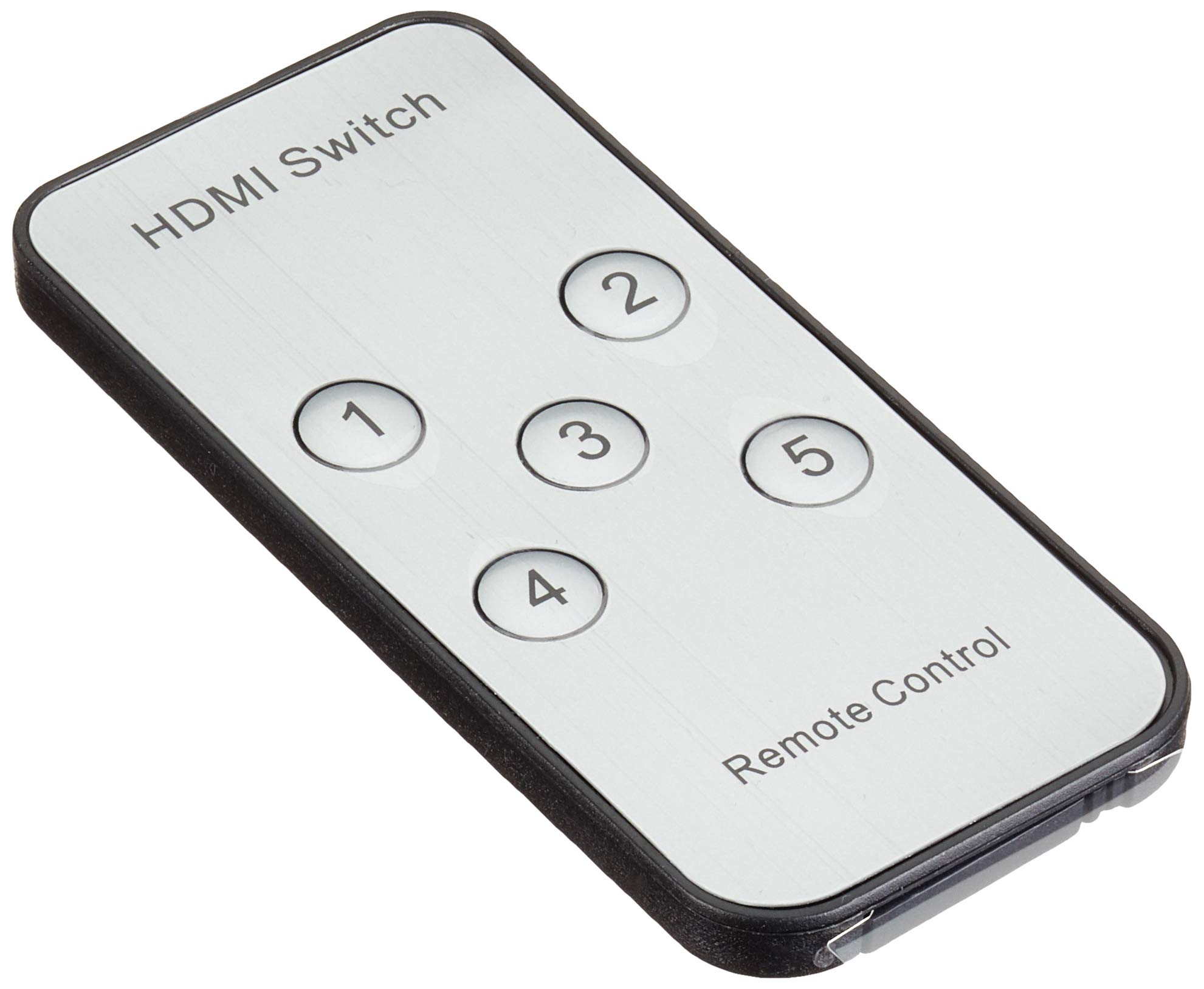 PremiumCord HDMI przełącznik 5:1 z pilotem zdalnego sterowania i zasilaczem sieciowym, metalowa obudowa, przełącznik ze statusem LED, rozdzielczość wideo Full HD 1080p 60Hz, 3D, HDCP, kolor czarny