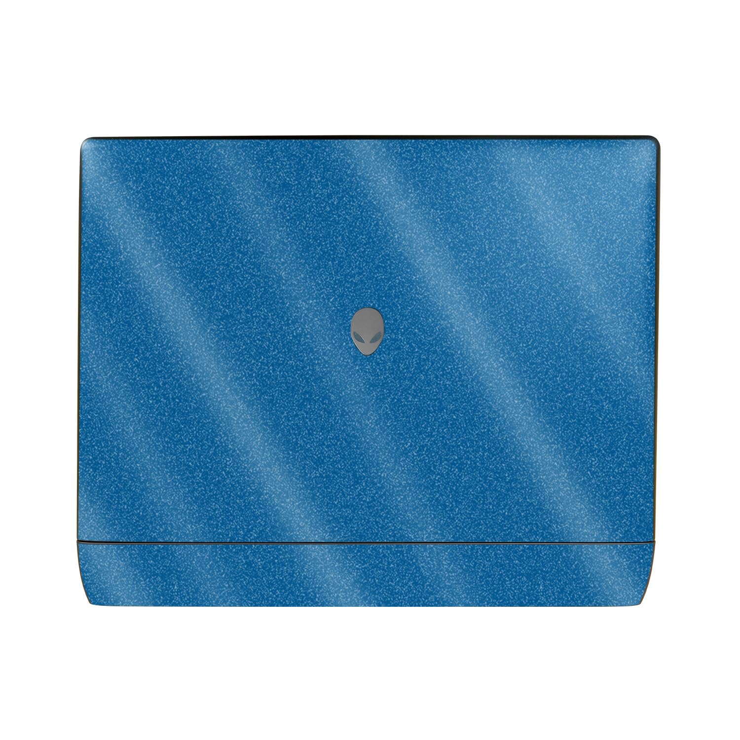 Glossy Glitter Laptop Skin Compatible with Alienware 16 Area-51 (2025) Top Cover Only - Solid Blue - Premium 3M Vinyl Protective Wrap Decal Cover - Easy to Apply | Crafted in The USA by MightySkins