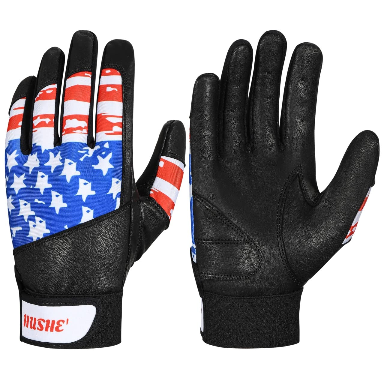 Hushe' Gants de frappe de baseball (taille L, jeune)