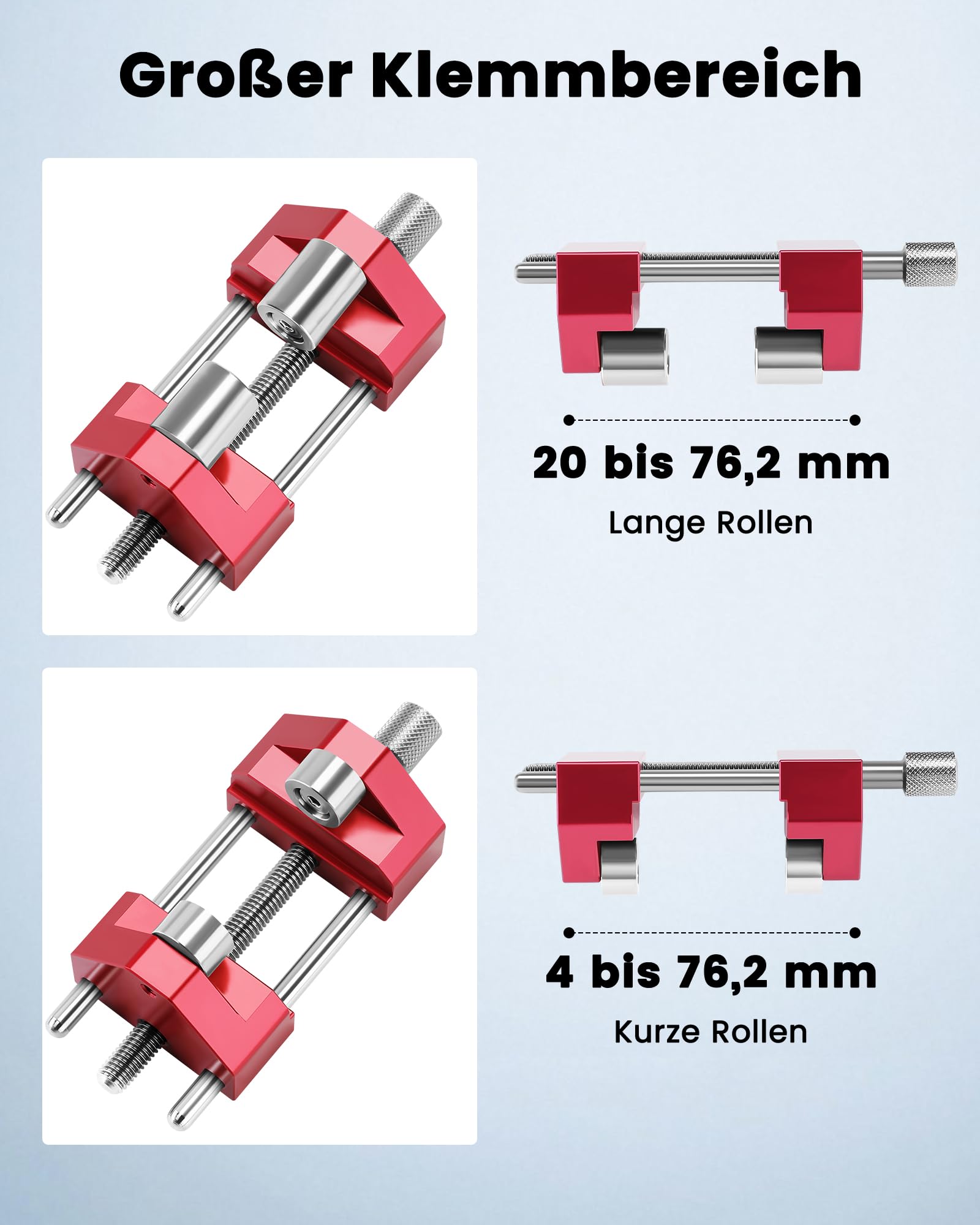 Beaspire Aiguiseur d’Angle avec Guide d’Affûtage, Porte-Burin pour Burins en Bois et Rabots 5/32"–3", Outil d’Aiguisage Réglable (Rouge)