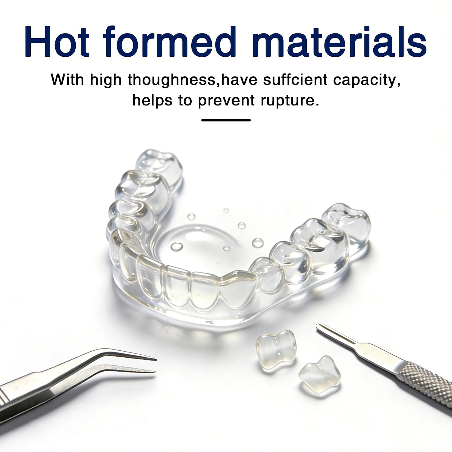 20 Sheets Dental Soft Splint Sheets 5"x5" Vacuum Form 1.0mm | Vacuum Forming Sheets,Square Thermoforming Materials for Vacuum Forming Machines