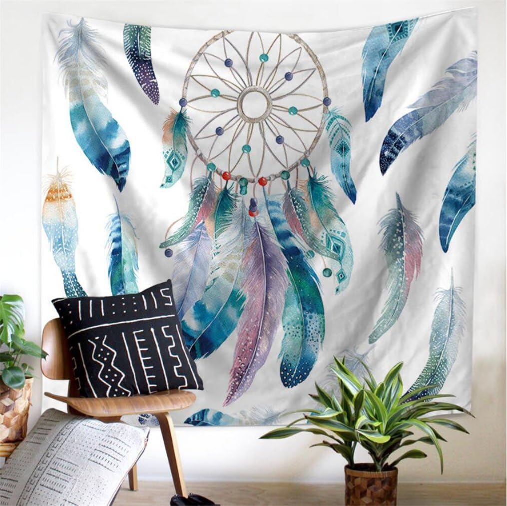 Ameyahud DreamCatcher Tapestry Wall Hanging Dream Catcher Wall Tapestry Hippie Tapestry Colorful Tapestry Psychedelic Bohemian Feather Wall Tapestry for Bedroom Decor