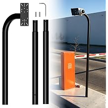 Universal Heavy Duty Aluminum 66  Height Burial Gooseneck Pedestal Post Gate Opener Wired Wirelss Keypad Mount