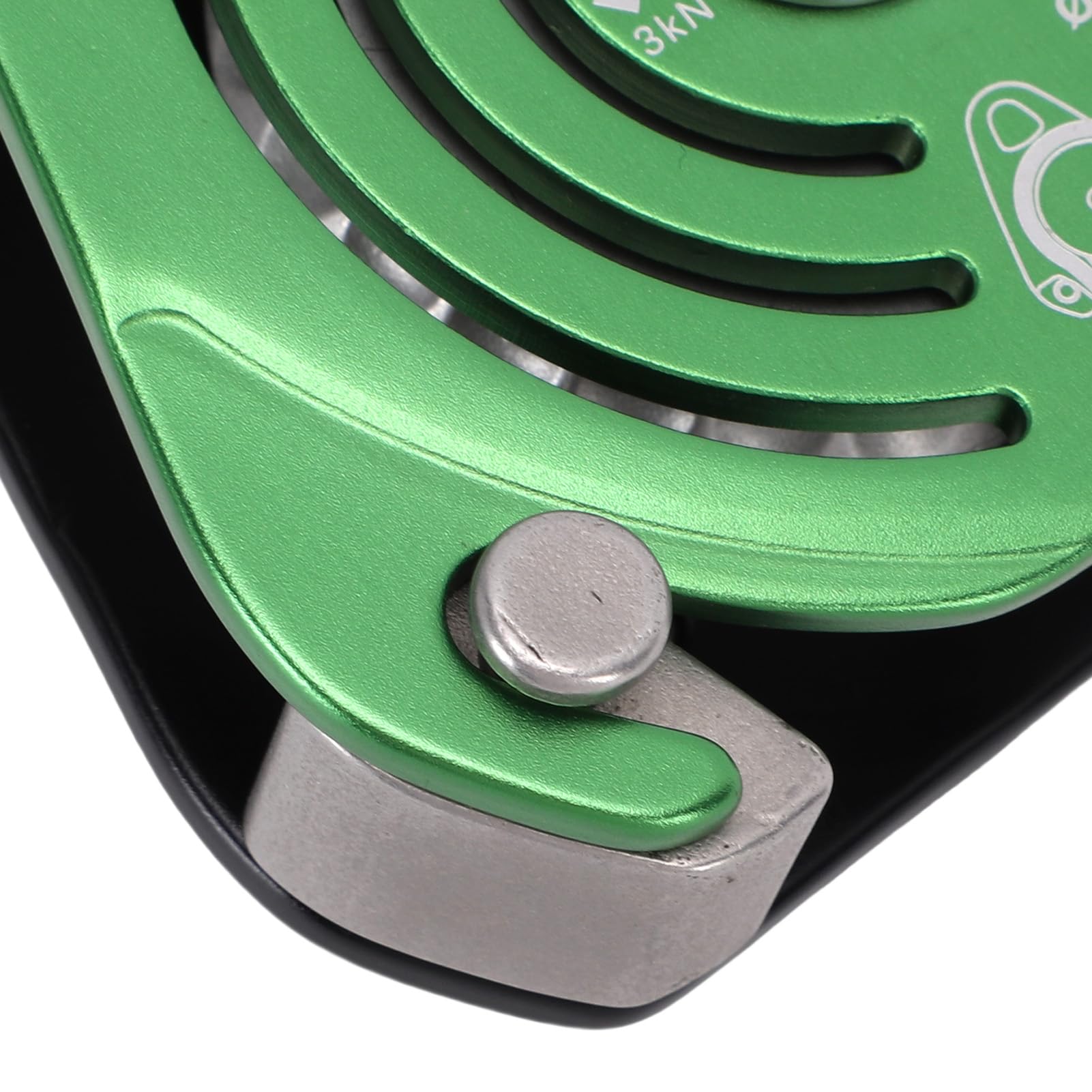 RiToEasysports Bloczek Wspinaczkowy, Pojedynczy Bloczek Ratowniczy 6 KN, Aluminium Lotnicze 7075, Stal Nierdzewna, z kutą konstrukcją, Anodowane Wykończenie, do Liny 10–12 Mm do zastosowań