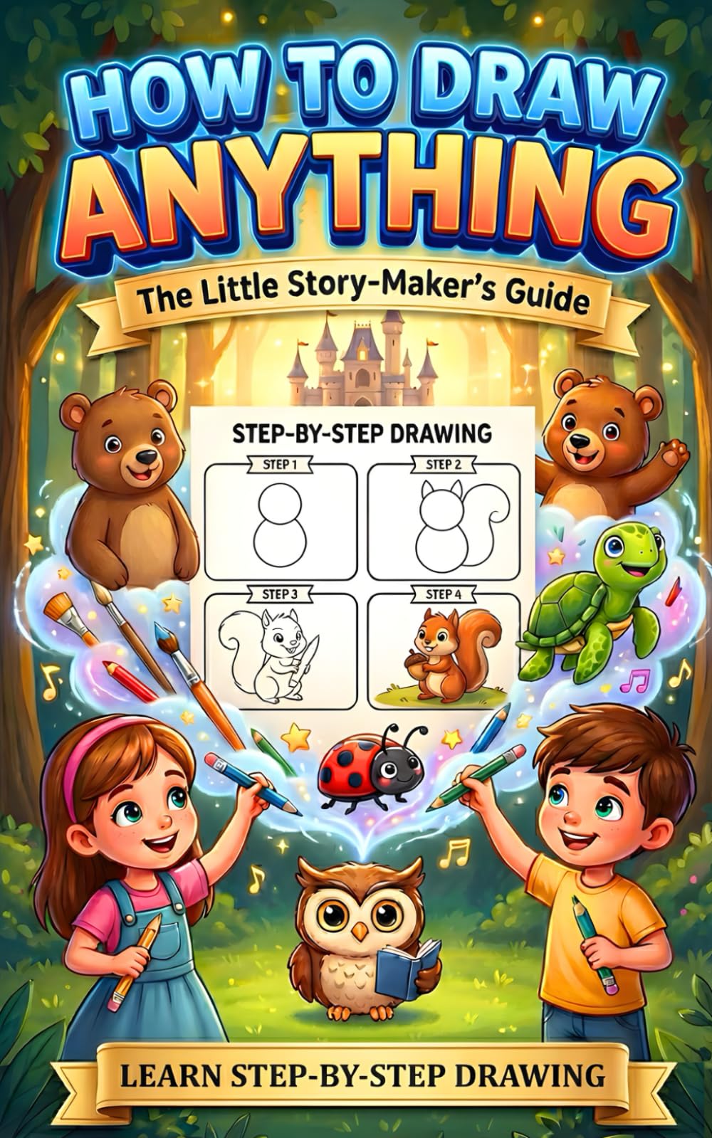 How to Draw Anything for Kids: The Little Story-Maker’s Guide: Learn to Draw Cute Animals (Step-by-Step Drawing guide)