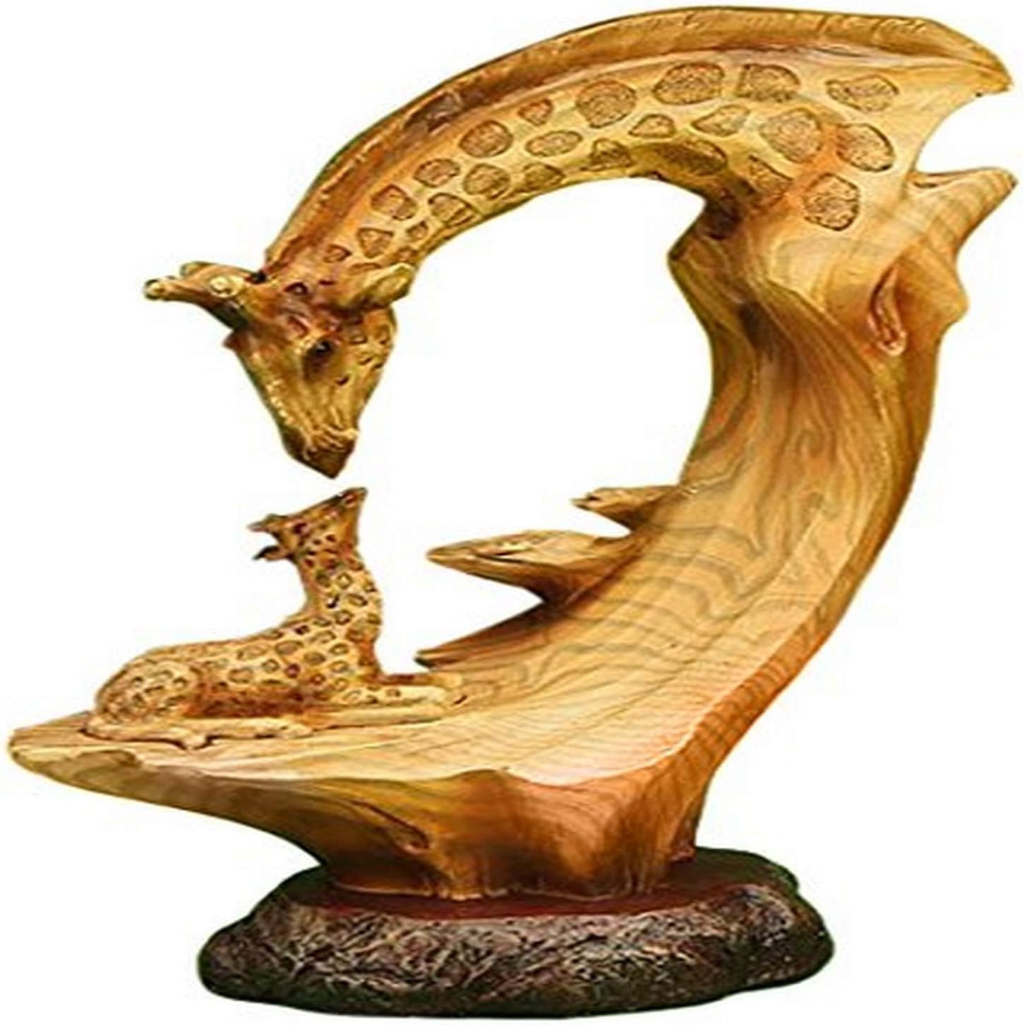 MMD-168 9.5" Giraffe Bust Scene Figurine