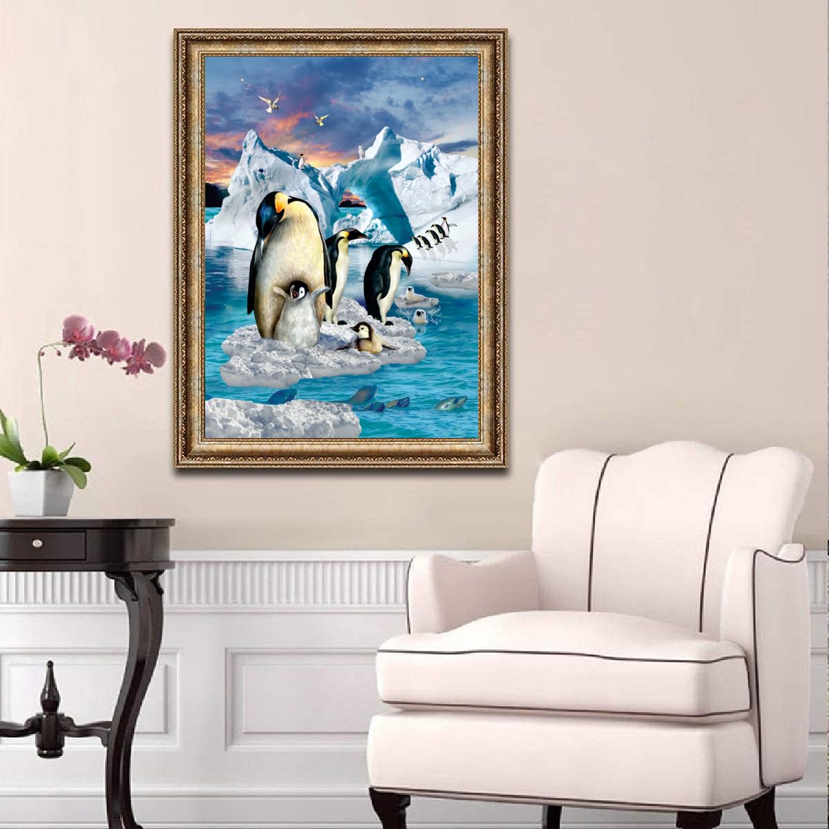 Jigsaw Puzzles for Adults 1000 Piece Penguin Family 27.56 x 19.69 Inch Jigsaw Puzzles for Adults Educational Game Challenge Toy 1000 Piece Puzzle for Adult - Image 2