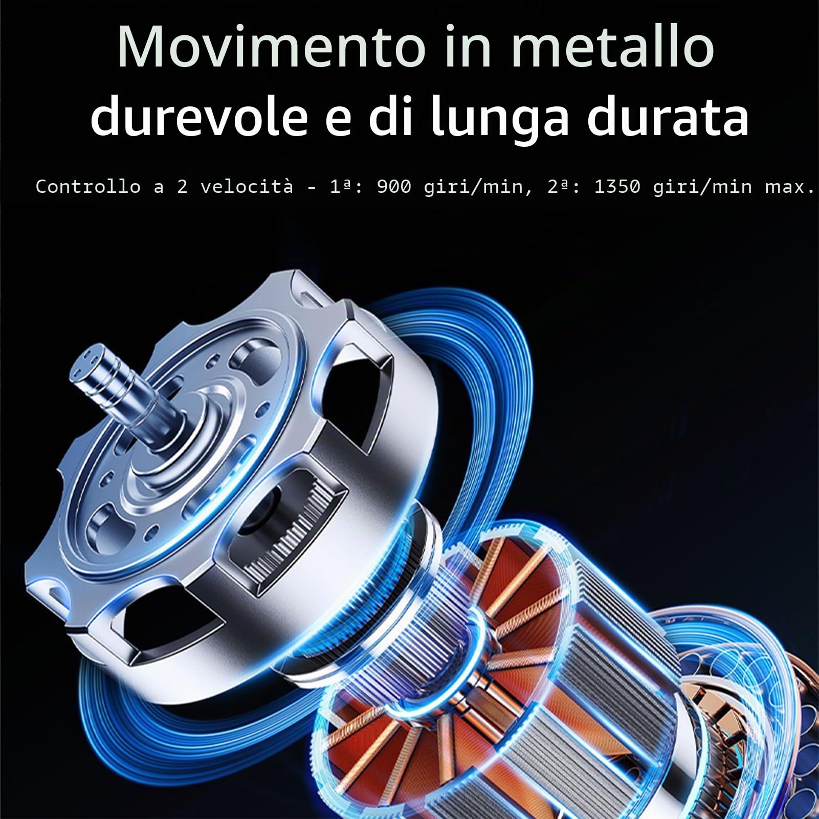 Lucidatrice a batteria per auto con display LCD, set di lucidatura con 2 livelli di velocità regolabili, lucidatrice elettrica multifunzionale per lucidare metallo, legno e legno