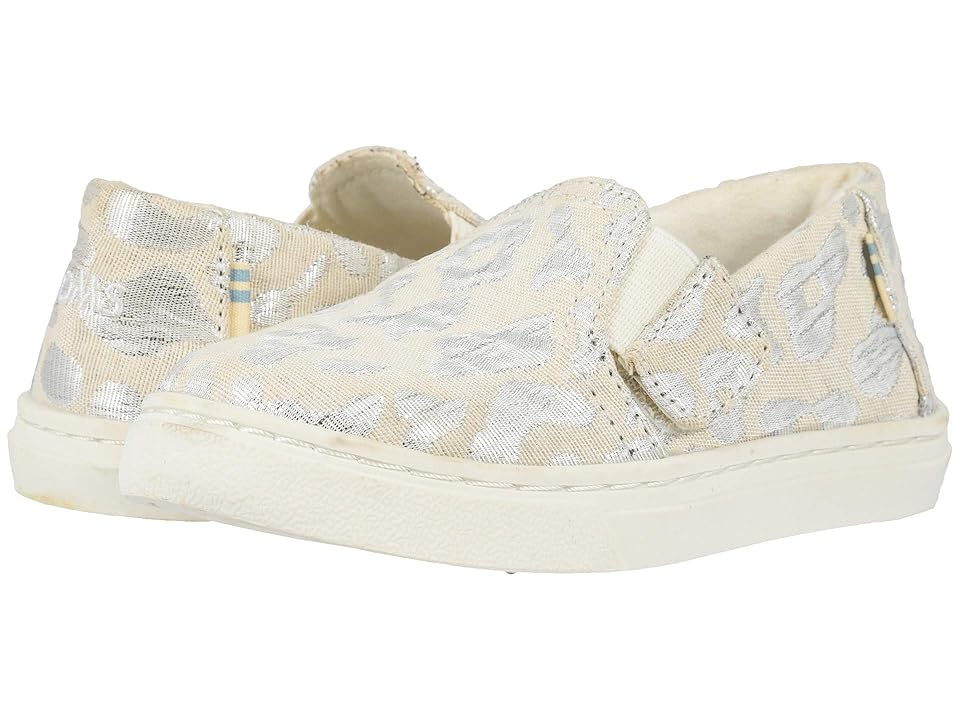 

TOMS Kids Luca (Toddler/Little Kid) (Silver Metallic Woven Cheetah) Girl's Shoes, Multi