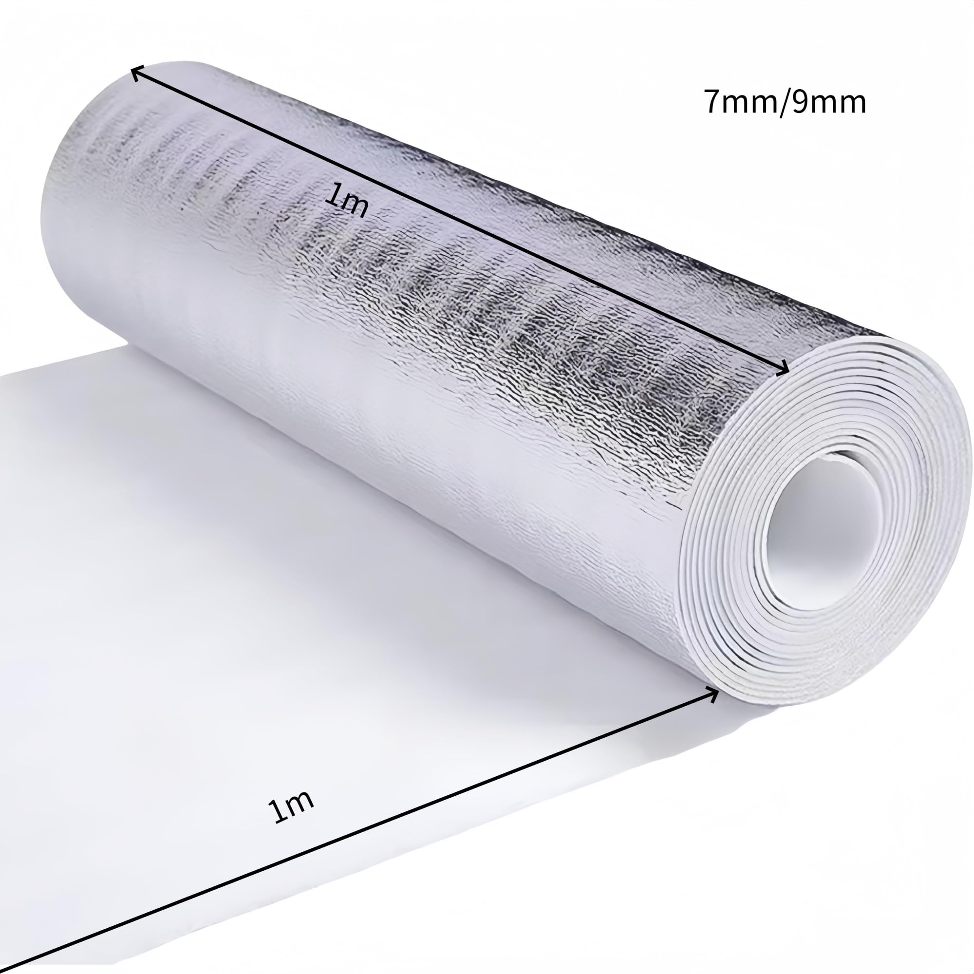 Rouleau réflecteur de radiateur - Panneaux d'isolation de 9 mm - Déflecteur de chaleur pour la maison - Empêche la condensation et le son - Film écoénergétique pour l'étanchéité des intempéries