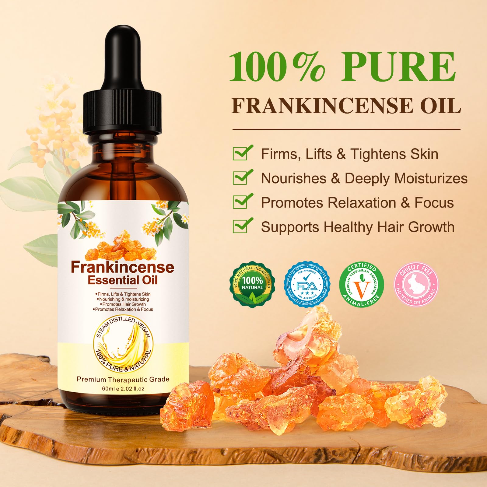 Amazon.com: Frankincense Essential Oil, Pure & Natural Premium
