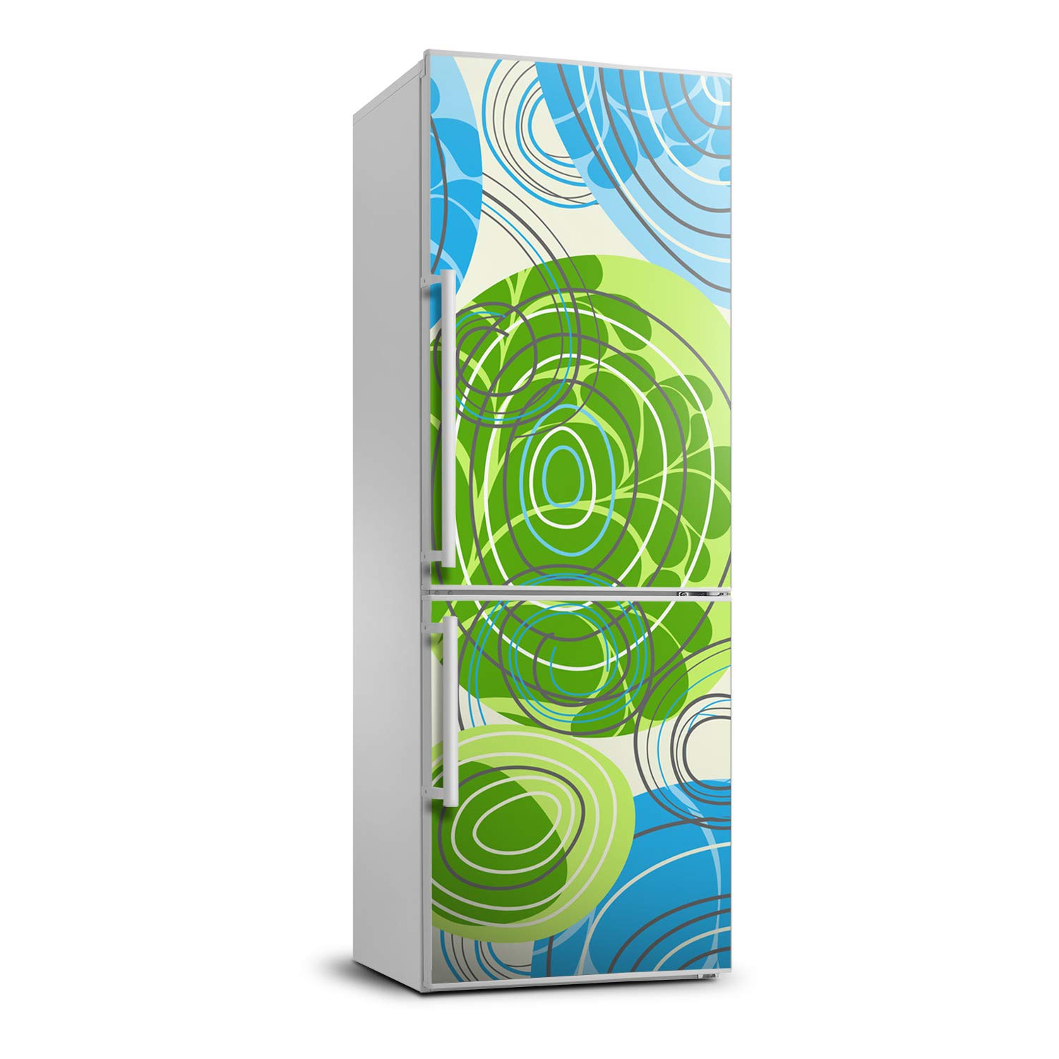Décoration frigo autocollant Tulup 70x190cm abstraction aux finitions premium