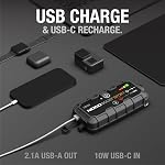 NOCO Boost GB20: 500A UltraSafe Jump Starter – 12V Lithium Battery Booster Pack, Portable Jump Box, Power Bank & Jumper Cables - for 4.0L Gas Engines