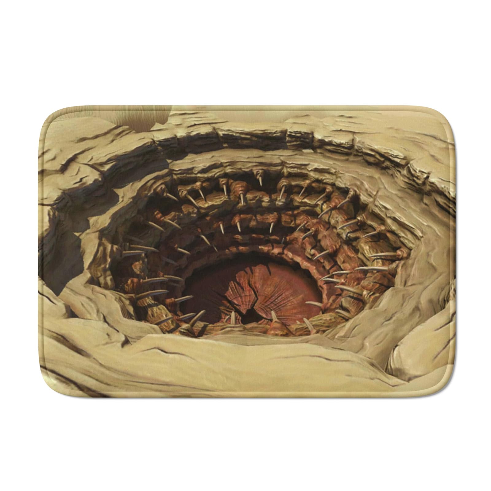 The Sarlacc Pit, Halloween Decoration, 3D Illusion Bath Mat with Non Slip Base Absorbent Super Cozy Flannel Bathroom Rug Carpet 24'' x 16'' (60cm x 40cm)