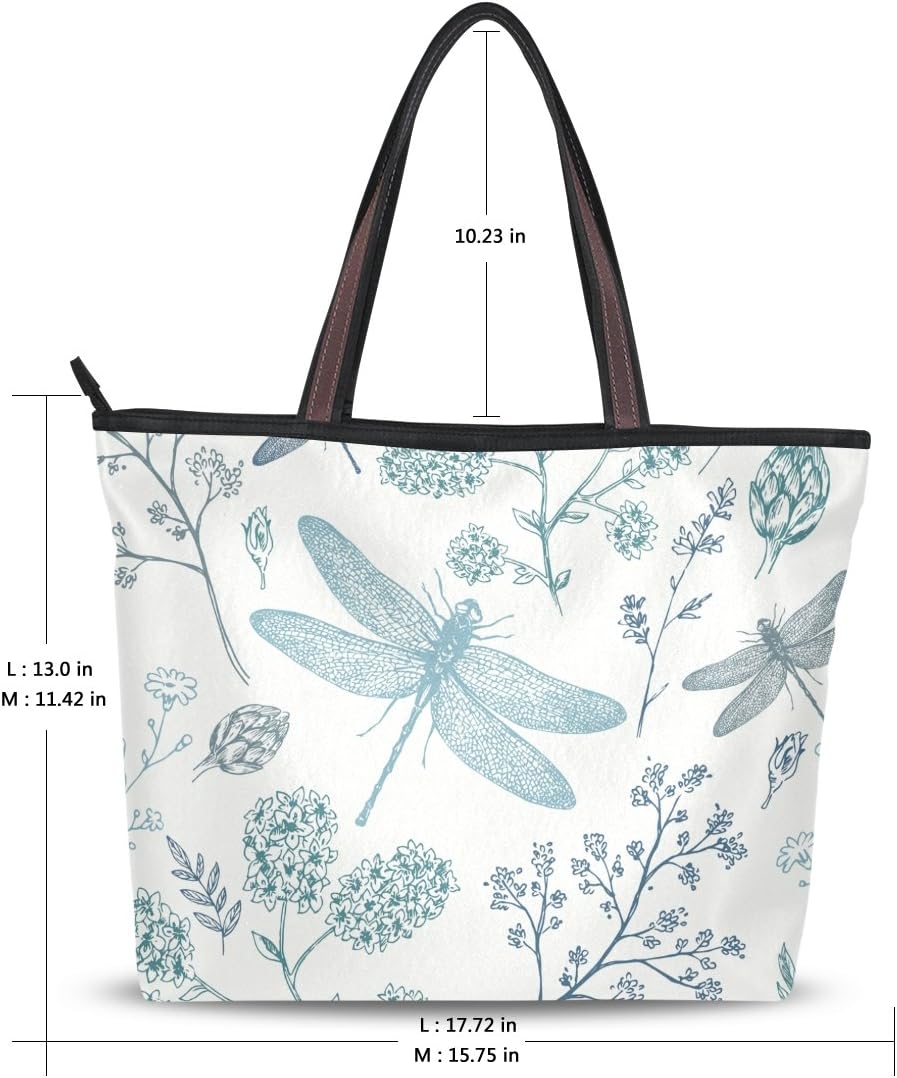 senya Red Roses And Hummingbirds Shoulder Bags Large Handle Ladies Handbag