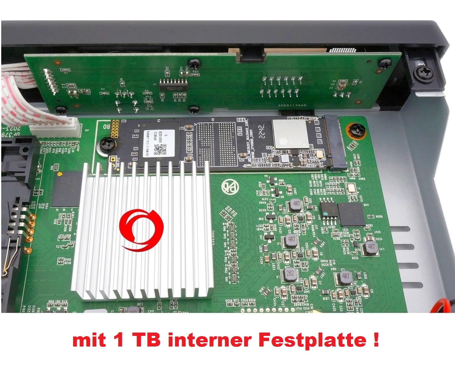 Octagon SF8008 UHD 4K Supreme Combo + 1TB Festplatte INTERN, Sat- Kabel- & DVB-T2 Receiver, E2 Linux & Define OS, mit Aufnahmefunktion, M.2 M Key, Gigabit LAN, Kartenleser, Sat to IP, WiFi
