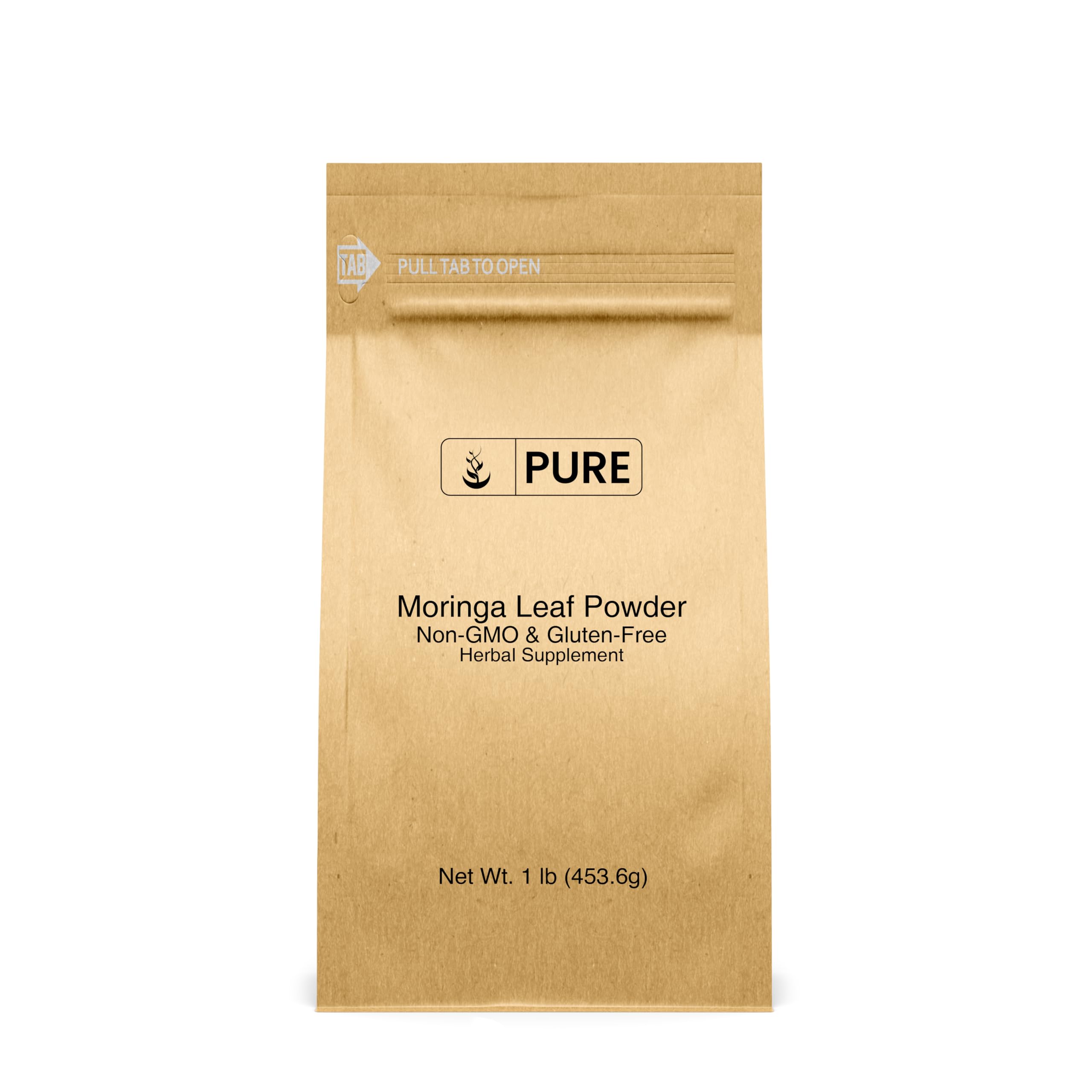 PURE ORIGINAL INGREDIENTS Moringa (1lb) Moringa Oleifera Leaf Extract, Natural Herbal Supplement