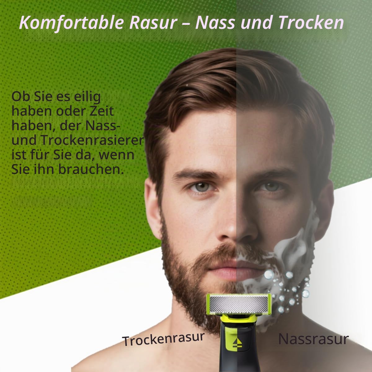 Ersatzklingen für One Blade, 2/3/4/6er Packung, für Philips One Blade Elektrorasierer/Barttrimmer (3)
