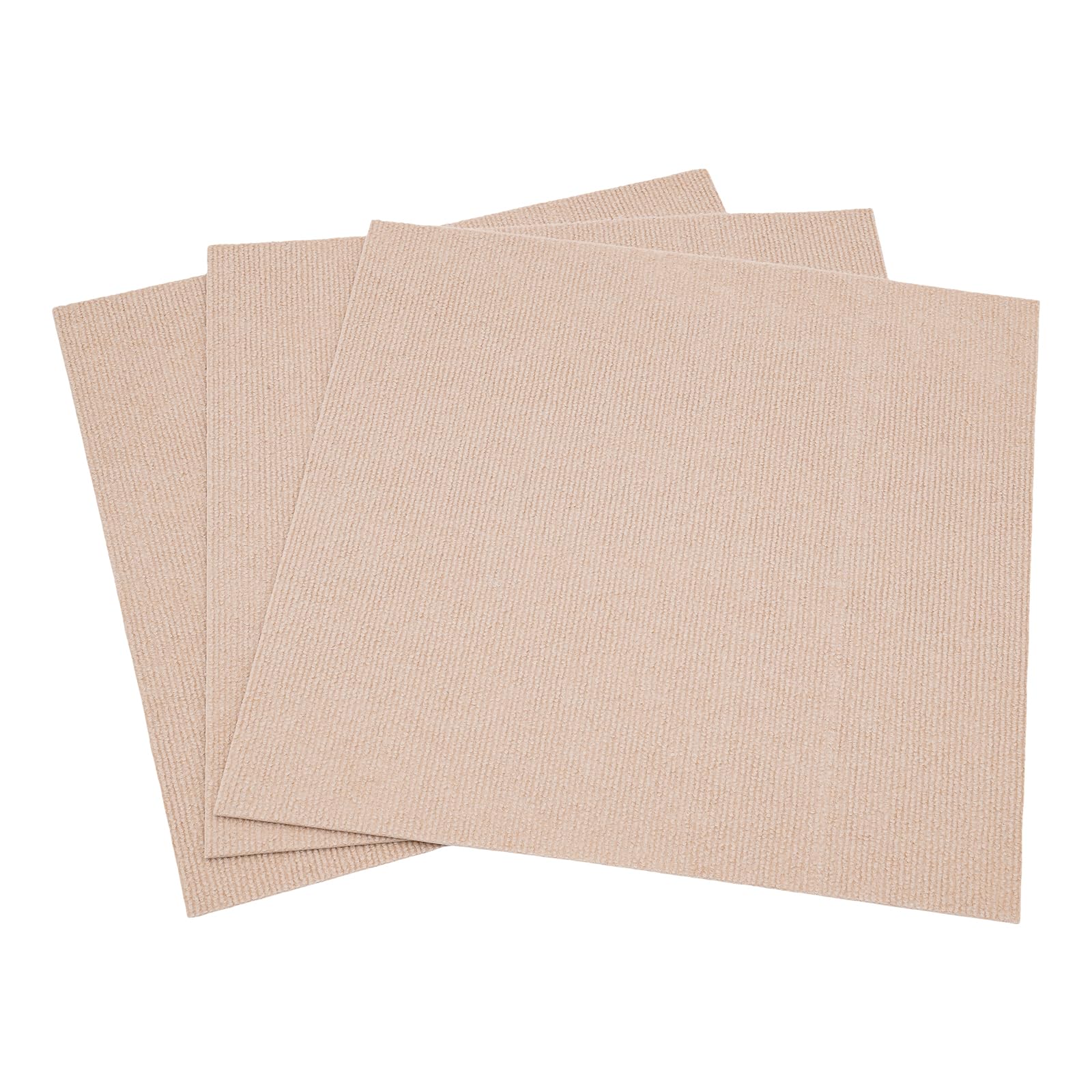 Teppichfliesen 20 Stück Set, 50x50 cm Teppichboden Dicke 3,5mm aus strapazierfähigem Stoff und TPR für Haus & Büro (B)