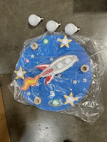 Miniatura 9 de YIYIBYUS Lámpara de techo Led empotrada,Lámpara de techo de dibujos animados moderna con control remoto,Lamparas de Techo de 110 V-240 V con tres