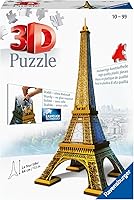 Vista 9 de Kit de construcción de la Torre Eiffel Ravensburger con 216 piezas 3D