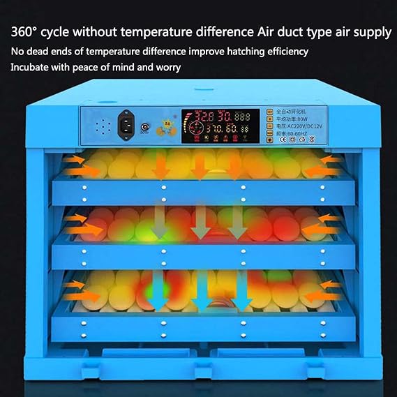 Automatic Egg Incubator for Hatching Chickens and Ducks - Digital Breeder with Turner for Livestock - Ideal for Hatching Eggs