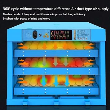 Automatic Egg Incubator for Hatching Chickens and Ducks - Digital Breeder with Turner for Livestock - Ideal for Hatching Eggs