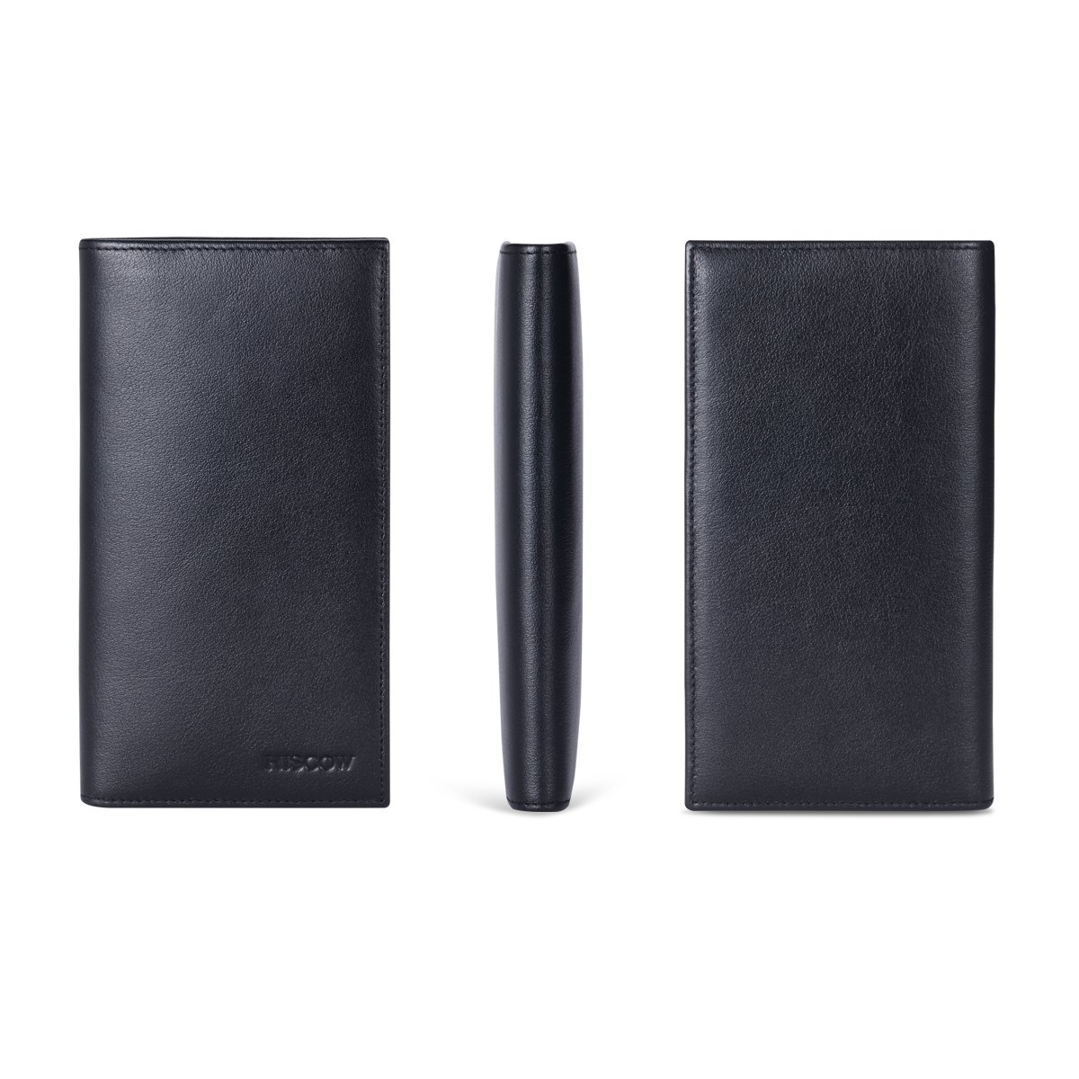 HISCOW Couverture de chéquier Minimaliste – Cuir Pleine Fleur