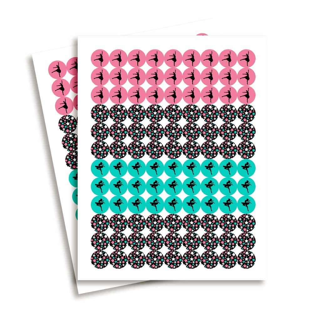 AmandaCreation "Pop On Over" Thank You Stickers - 40 Pack, 2" Circle Labels For Party Favors & Goodie Bags