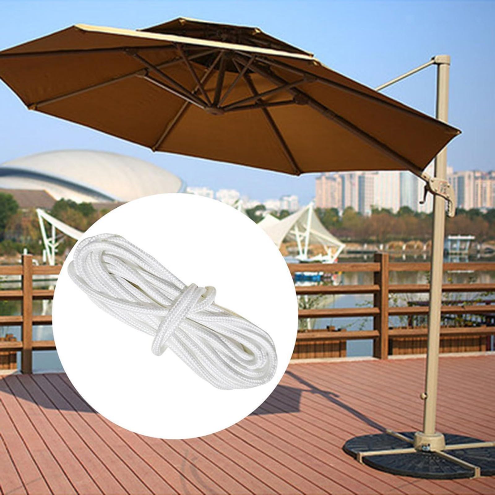Housse De Rechange Pour Parasol De Terrasse 2M 2.7M 3M Imperméable Anti