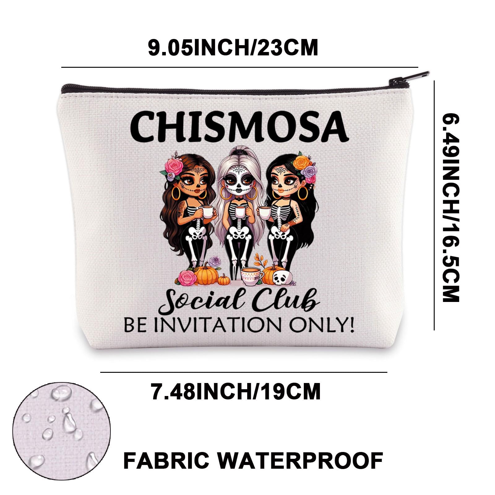 Chismosa Social Club Makeup Bag Latina Chisme Gifts Pngmexicana Gift Mexicana Travel Toiletry Bag (Chismosa UK) - Image 2