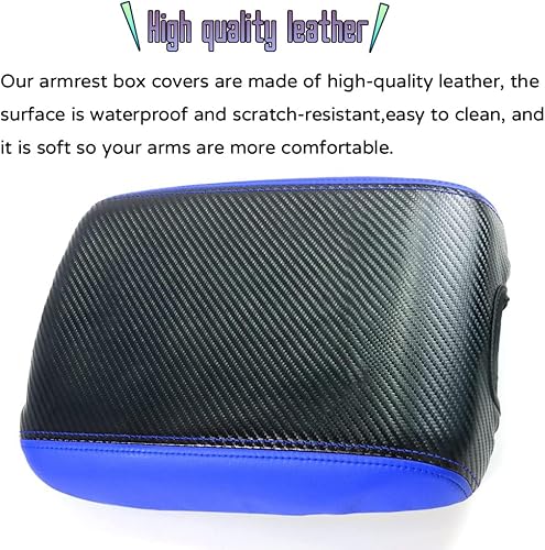 Miniatura 3 de Accesorios interiores personalizados para Nissan Frontier 2022 2023 Funda de cuero para reposabrazos central, cojín protector de reposabrazos Fibra