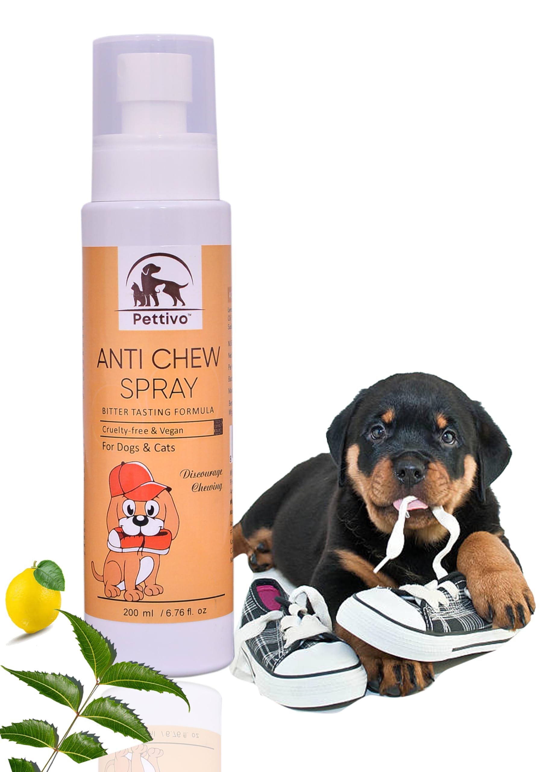 Pettivo Anti Chew Spray for Puppies & Dogs - (200ml) |Stop Dog Chewing Deterrent - Anti Chew Formula for Puppies & Cats (B0D2TKKF1G) Amazon Price History, Amazon Price Tracker