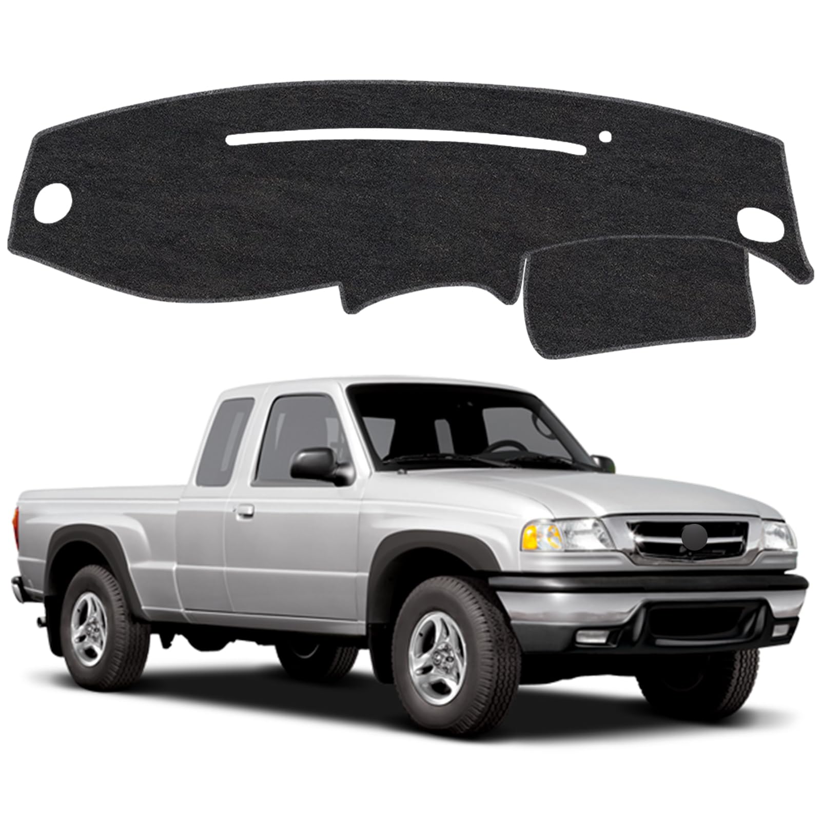 Dash Cover Mat for Ford Ranger 1995-2011 / Explorer 1995-2001 / Mercury Mountaineer 1997-2001 / Mazda B2300 B2500 B3000 B4000 1995-2010 Dashboard Cover Mat Sunshade UV Rays Protector Accessories