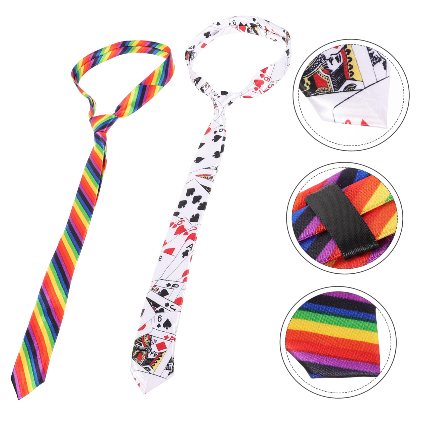 10piezas Corbatas De Fiesta Imprimidas Accesorios Para Disfraces De Hombre Celebraciones Temáticos