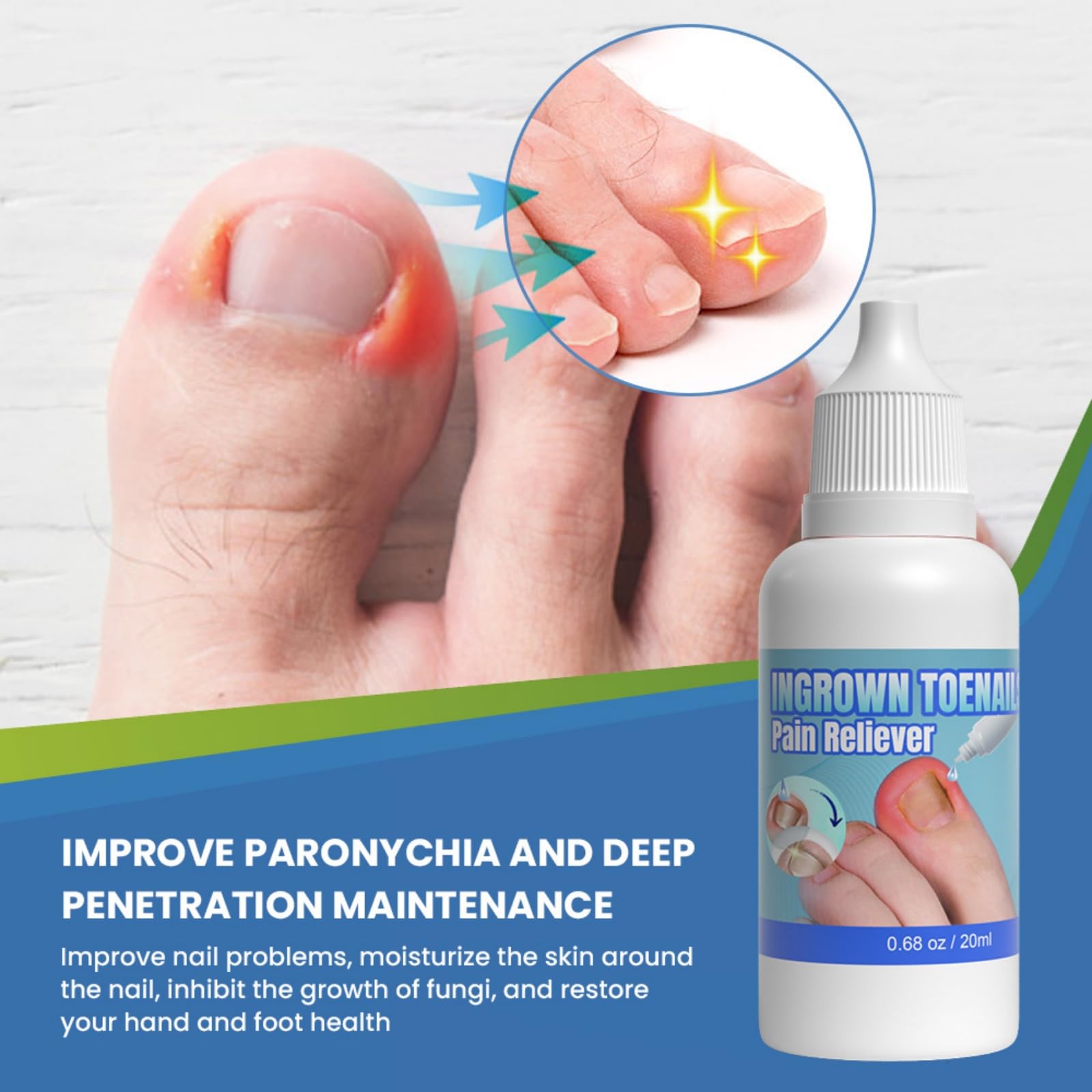 Ingrown Toenail Treatment, Ingrowing Toenail Treatment Extra-Strong, Ingrown Nail Treatments for Toenails 20ml - Image 3