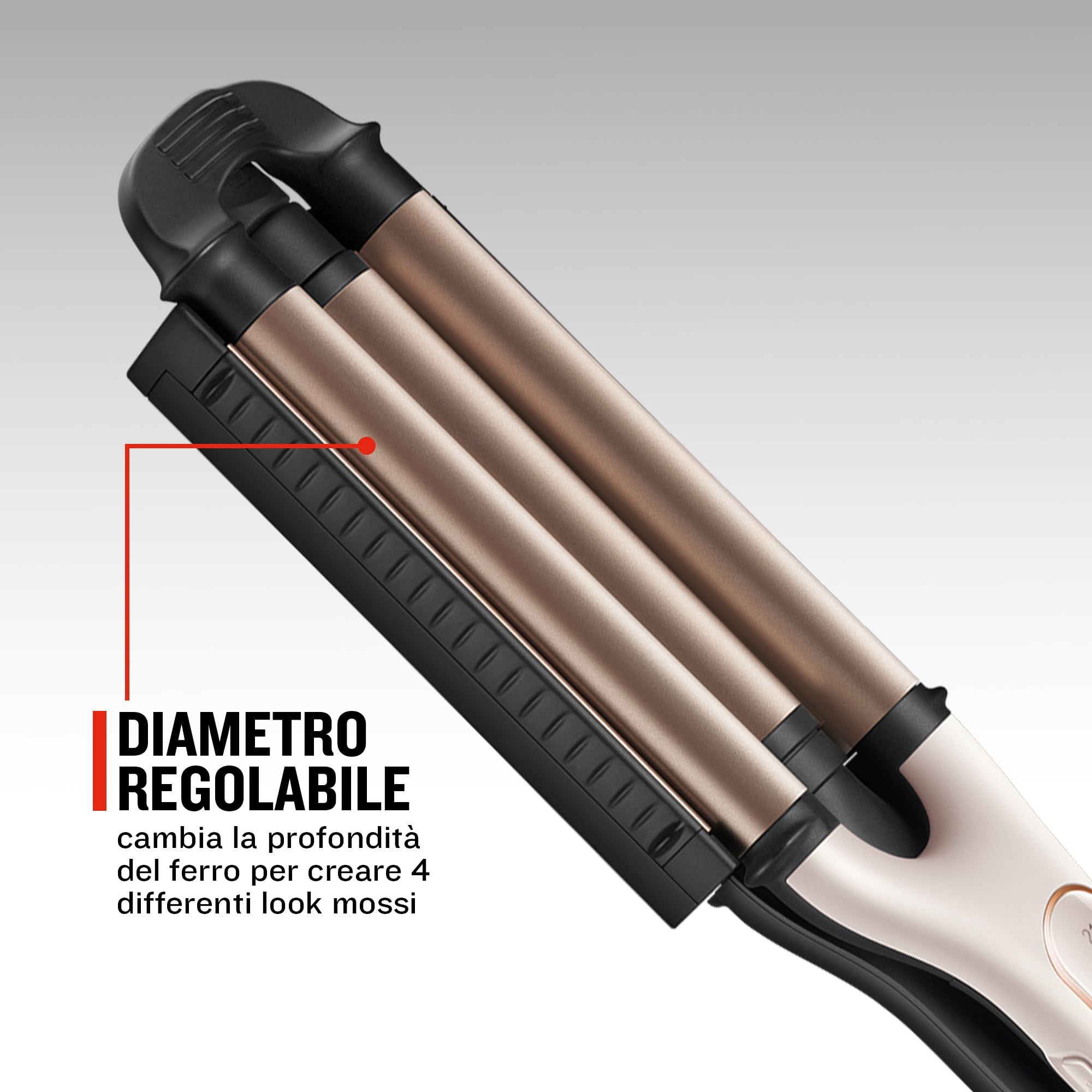 Remington Arricciacapelli Piastra Onde, 4 Tipi Di Onde E Volume Ai Capelli, 5 Temperature, Cilindro Centrale Regolabile, Proluxe Ci91Aw, Rosa