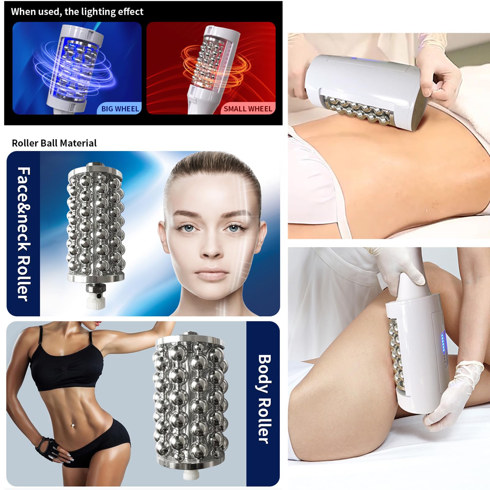 Dispositivo per la costruzione muscolare e la riduzione del grasso con velocità regolabile e impostazioni multiple di lingua, ideale per saloni di bellezza, spa e palestre