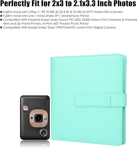 Miniatura 9 de 2 paquetes de 256 bolsillos álbum de fotos para Fujifilm Instax Mini LiPlay 11 90 70 50S 26 25 9 8+ 8 7S Impresora de cámara instantánea/Mini Link