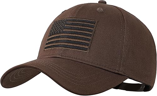 Gorra de béisbol con la bandera estadounidense para hombres y mujeres, diseño patriótico inspirado en la táctica con bordado de la bandera de