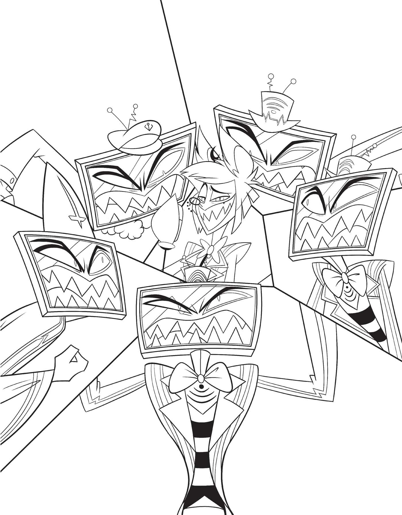 Hazbin Hotel: The Official Coloring Book