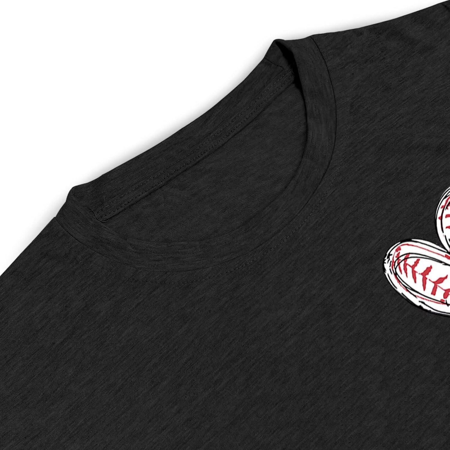 Women Baseball Shirt Baseball Heart Tee Baseball Mom Tshirt Game Day Short Sleeve Tops - Image 4