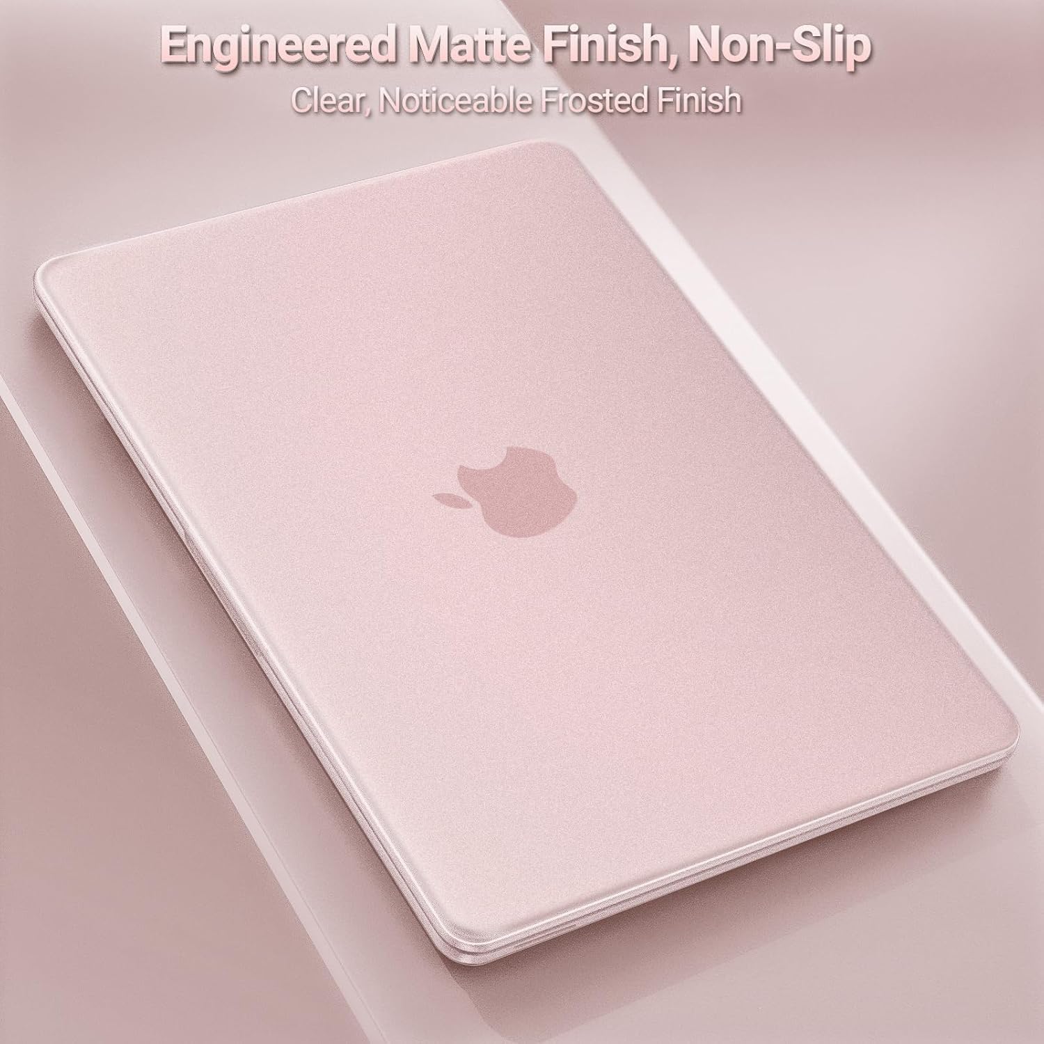 MOSISO Compatible with MacBook Neo Case 13 inch 2026 Release A3404, Seamlessly Closes Scratches & Fingerprints Resistant Hard Shell&Sixteen Grid Puffy Bag&Keyboard Skin&Type C&ScreenFilm, Blush