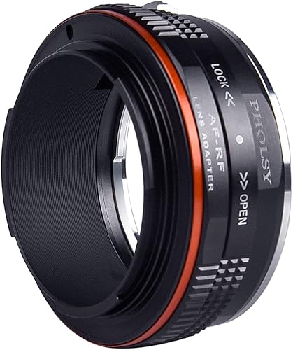 Miniatura 6 de PHOLSY Adaptador de montaje de lente con anillo de control de apertura compatible con lente Sony A Minolta AF a Canon EOS R Mount cuerpo de cámara