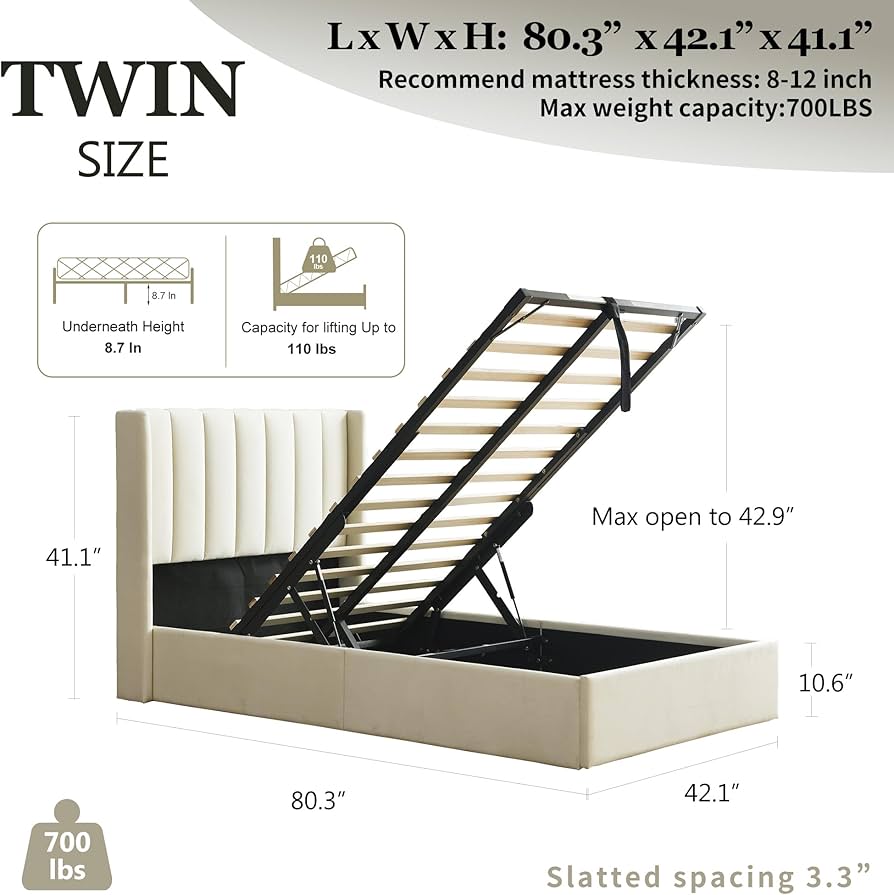 Amazon.com: YUHUASHI Queen Size Hydraulic Storage Bed, Upholstered Amazon.com: YUHUASHI Queen Size Hydraulic Storage Bed, Upholstered