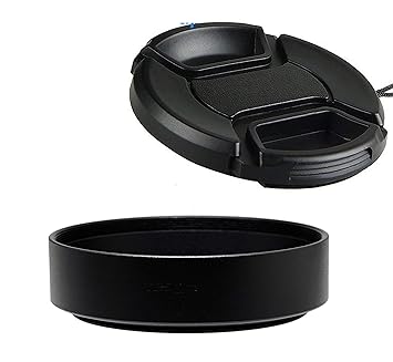 Fotasy Metal 62mm Lens Hood, 62 mm Lense Hood for Canon Fuji Leica Leitz Nikon Olympus Panasonic Pentax Sony Lens, 62mm Screw-in Hood Shade