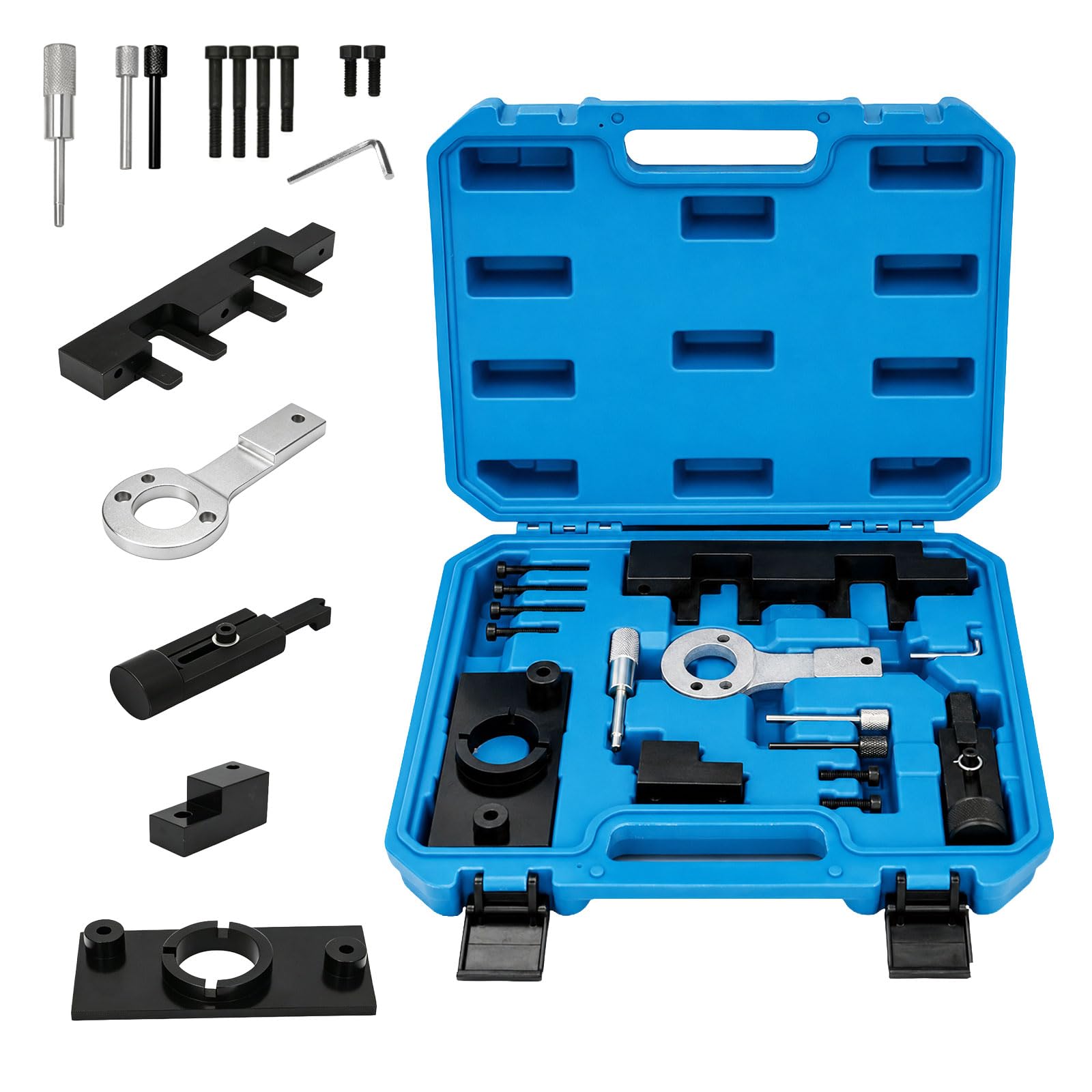 Set di strumenti di regolazione del motore, 15 pezzi, strumento di regolazione del tempo di controllo, compatibile con O-pel/Vauxhall 2.0 Cdti, allineatore di precisione dell'albero a camme